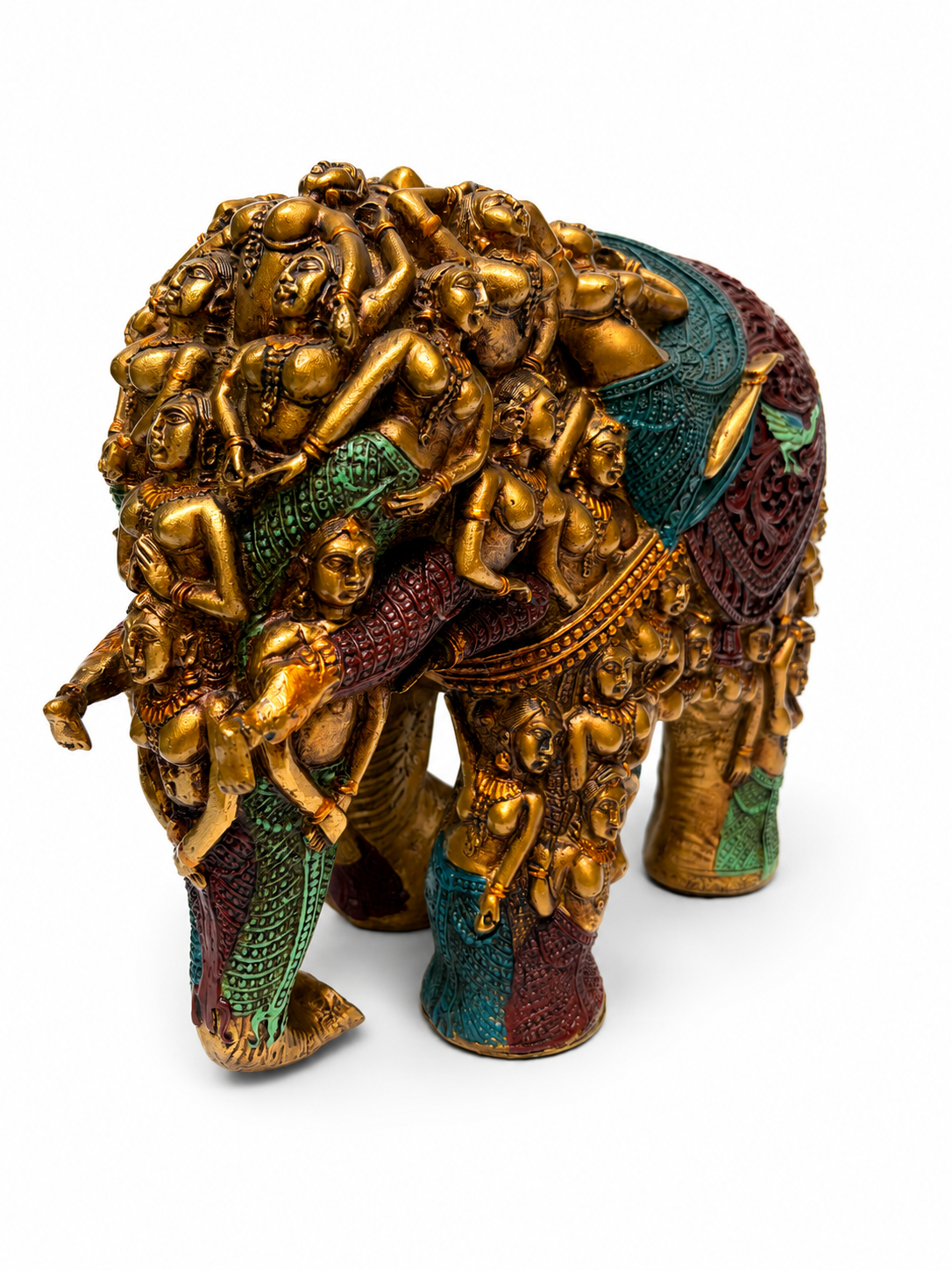 Opposite angled view showing layered sculpted figures