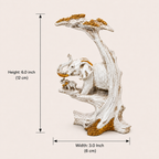 Golden Canopy elephant family sculpture dimensions: 6 inches high and 3 inches wide