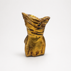 Golden Resolve sculpted hand decorative accent, back view