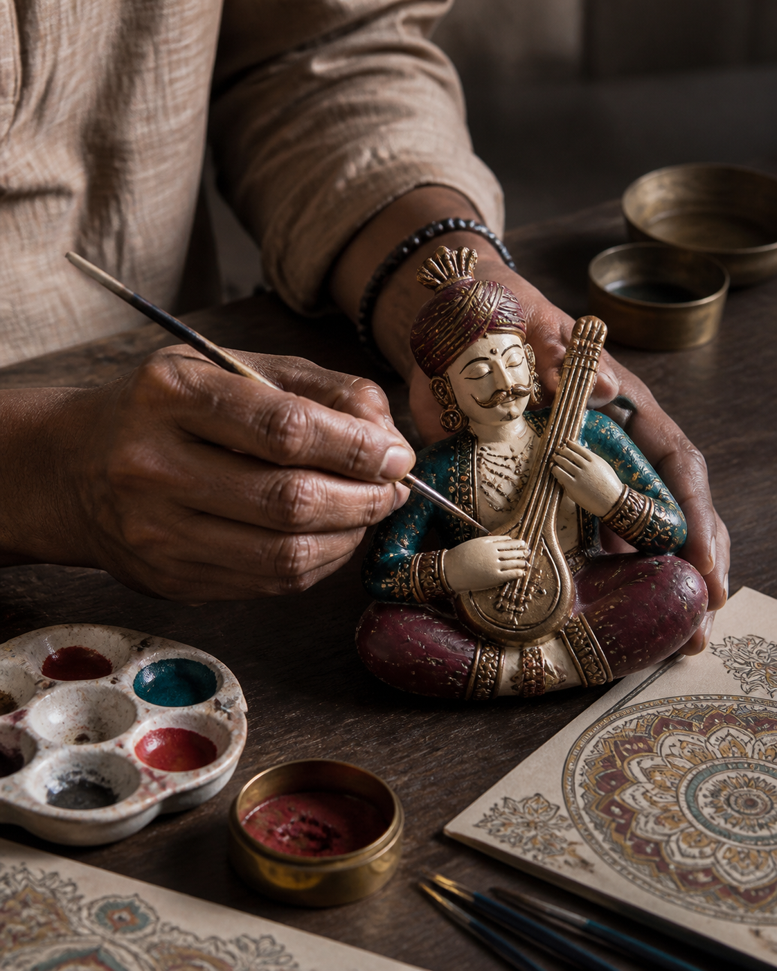 The hand of the maker