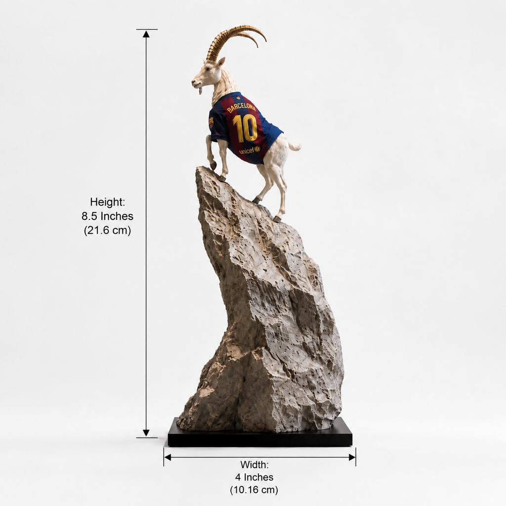 Peak of Greatness sculpture dimensions: 8.5 inches high and 4 inches wide