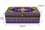 Rang Leela keepsake box dimensions: length 10 inches, breadth 6 inches and height 4 inches