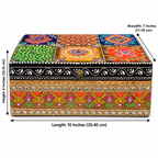 Rang Mahal larger box dimensions: length 10 inches, breadth 7 inches and height 4 inches