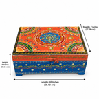 Rang Tarang chest dimensions: length 10 inches, breadth 7 inches and height 4 inches
