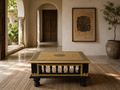 Royal Courtyard Square Decorative Chowki styled in a heritage-inspired interior